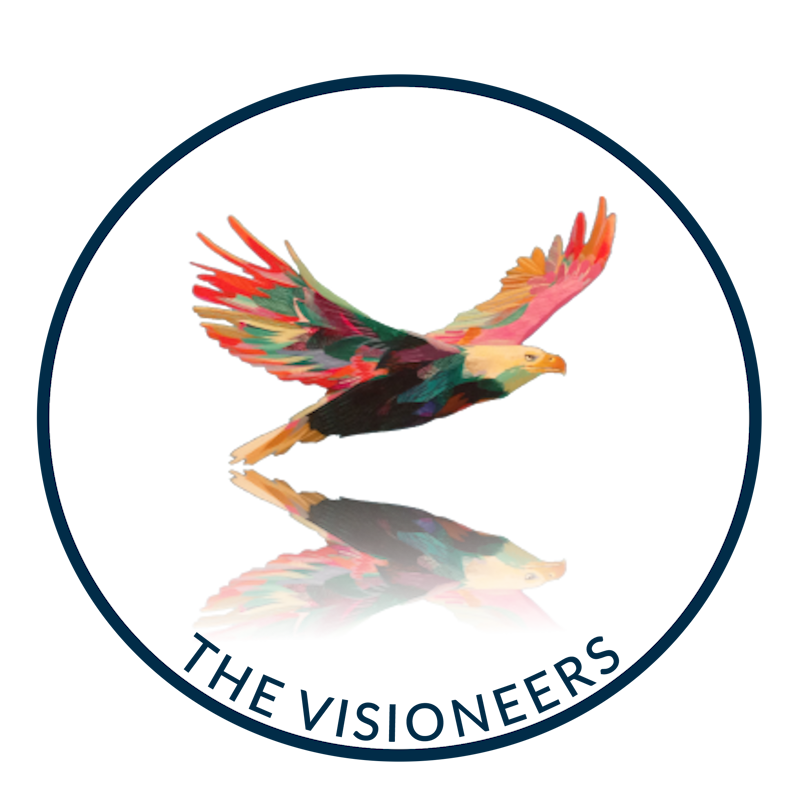 The Visioneers eagle logo inside a circle